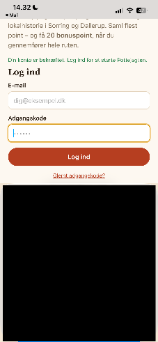 Log ind-skærm