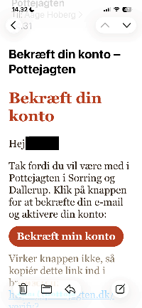 Bekræft konto-mail